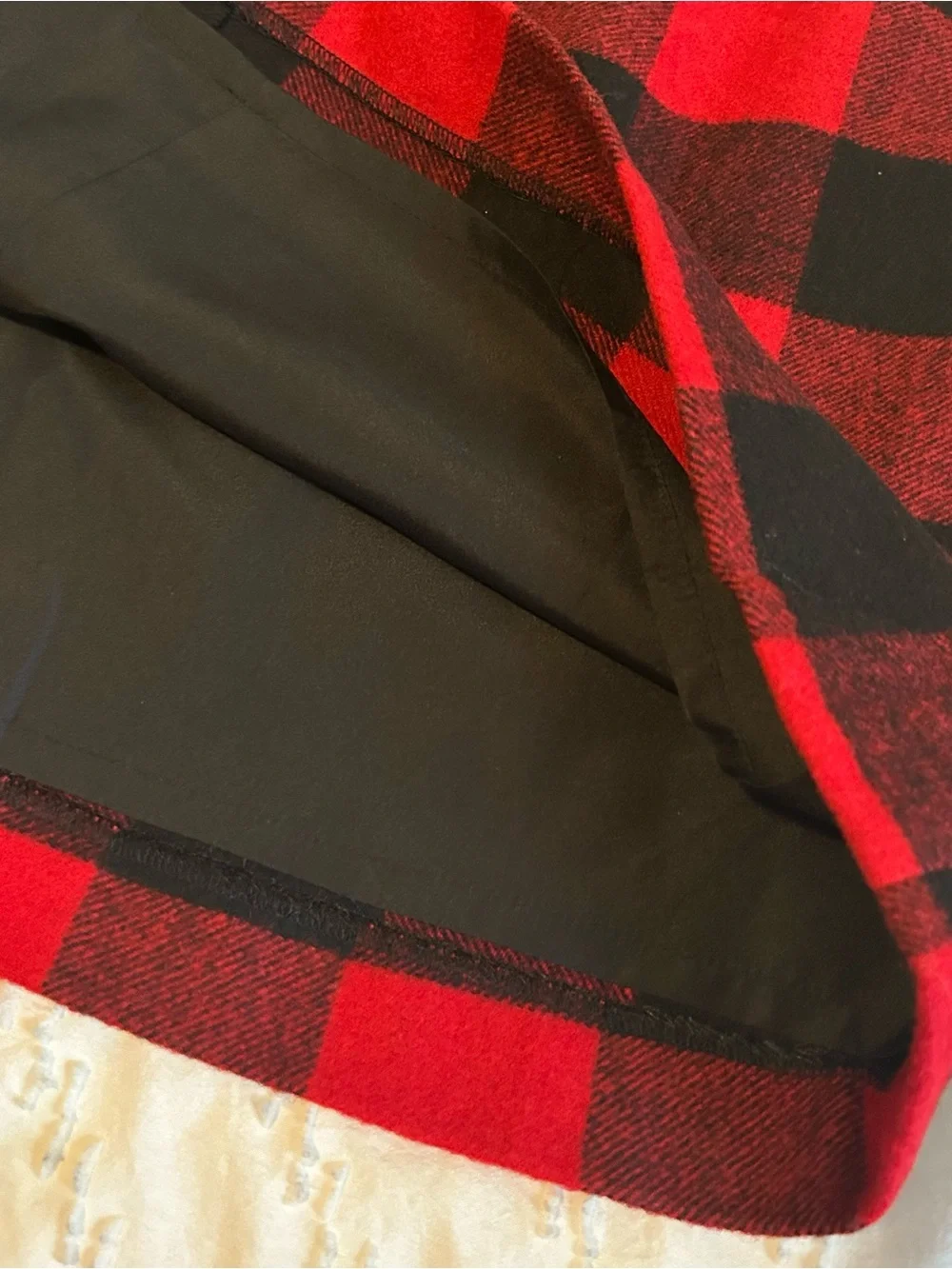 J. Crew Women’s Red/Black Buffalo Plaid Check Wool Blend Mini Skirt Lined Zip 12